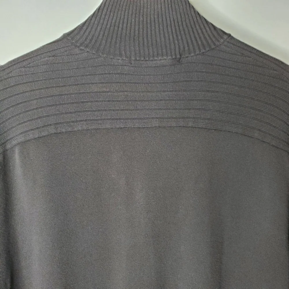 Calvin Klein Jeans Quarter Zip Pullover Sweater Gray Size Large